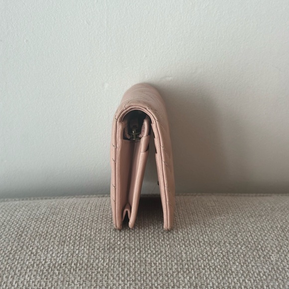 Pre Owned Gucci GG MARMONT CARD CASE WALLET PINK * Ink Stains * - Picture 4 of 7